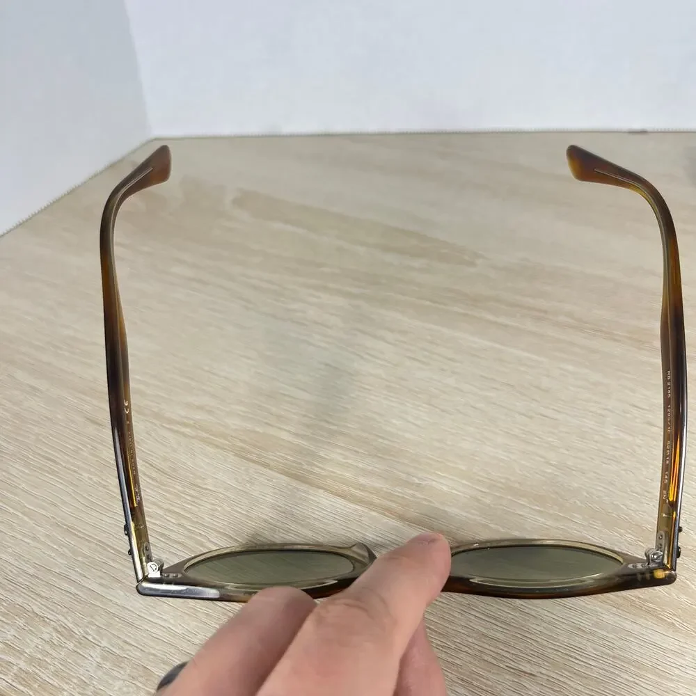 Ray-Ban RB2185 1293/1E Sunglasses Green Tint READ DESC Havana Brown 52-18-145